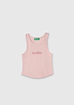 BENETTON Pembe Kız Çocuk Atlet T-Shirt