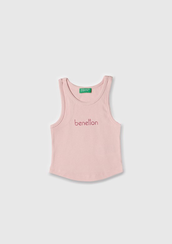 BENETTON Pembe Kız Çocuk Atlet T-Shirt