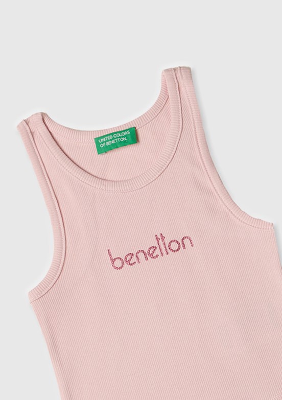 BENETTON Pembe Kız Çocuk Atlet T-Shirt