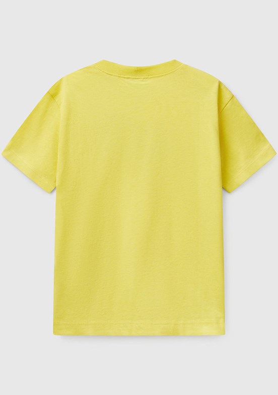 BENETTON Sarı Erkek Çocuk Baskılı T-Shirt