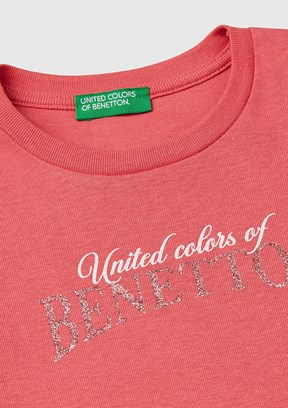 BENETTON Pembe Kız Çocuk Uzun Kol T-Shirt