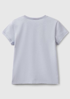BENETTON Yeşil Kız Çocuk Baskılı T-Shirt