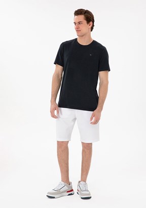 US POLO ASSN Beyaz Erkek Kapri Şort