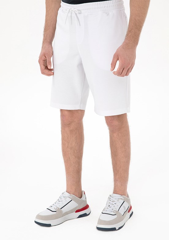 US POLO ASSN Beyaz Erkek Kapri Şort