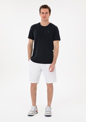 US POLO ASSN Beyaz Erkek Kapri Şort
