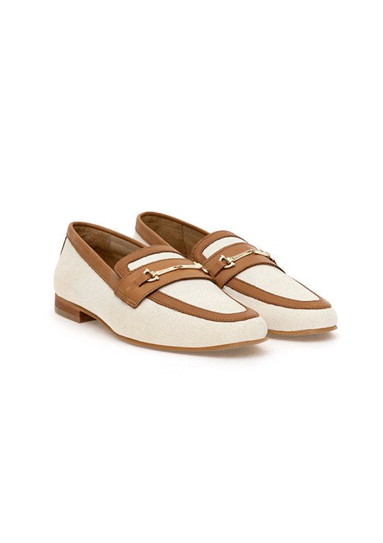 PIERRE CARDIN Ekru Kadın Loafer Ayakkabı