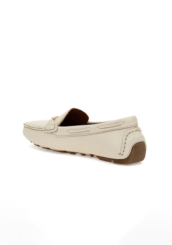 PIERRE CARDIN Beyaz Kadın Loafer Ayakkabı