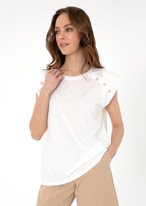 PIERRE CARDIN Gri Kadın Regular T-shirt