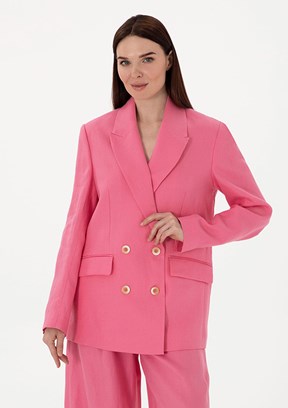 PIERRE CARDIN Pembe Kadın Comfort Ceket