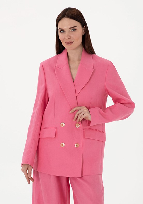 PIERRE CARDIN Pembe Kadın Comfort Ceket
