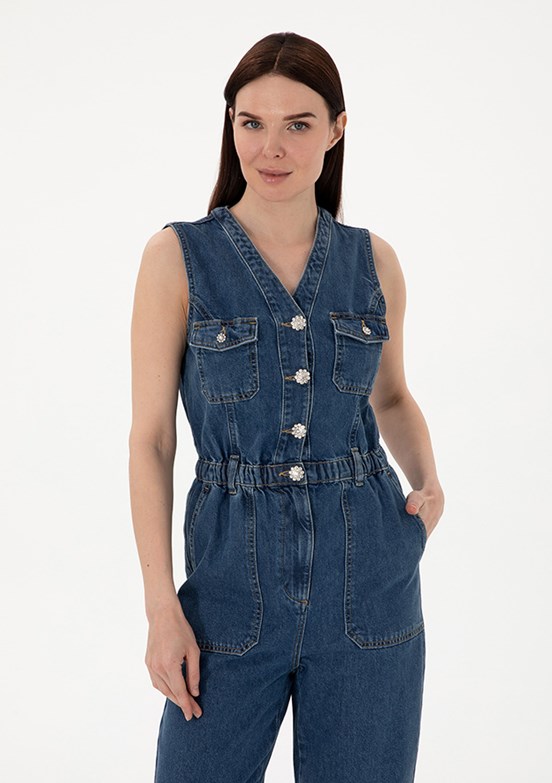 PIERRE CARDIN Çok Renkli Kadın Denim Elbise