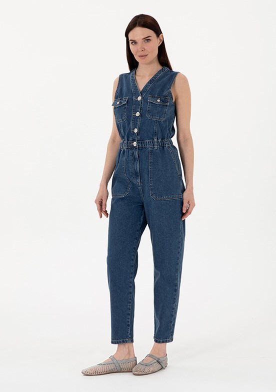 PIERRE CARDIN Çok Renkli Kadın Denim Elbise
