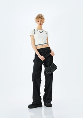 KOTON Beyaz Kadın Cropped T-Shirt