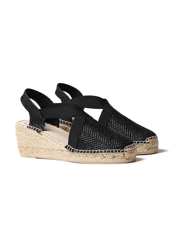 TONİ PONS Siyah Kadın Espadril Ayakkabı