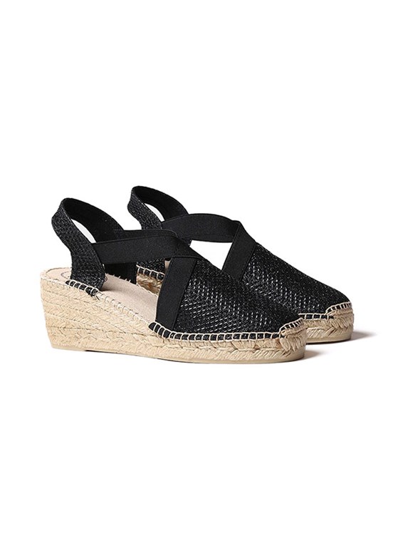 TONİ PONS Siyah Kadın Espadril Ayakkabı