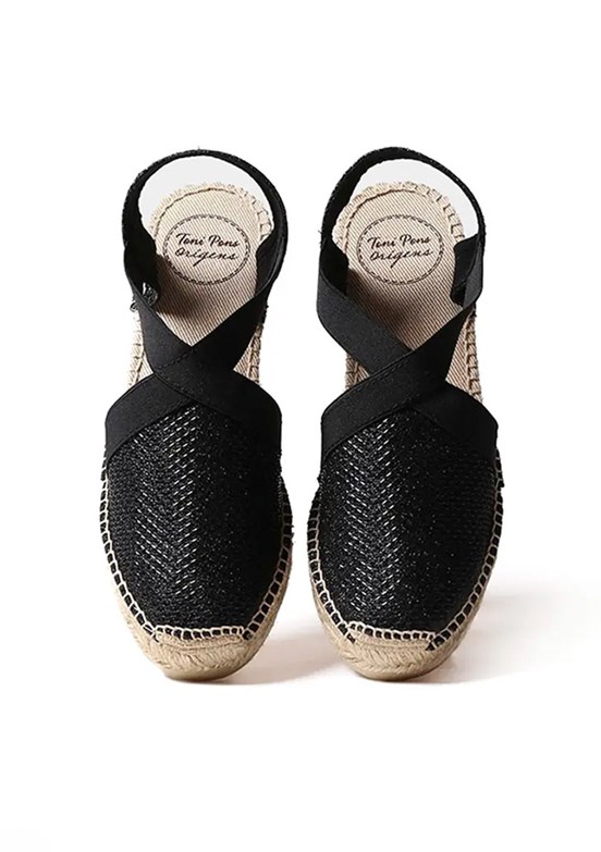 TONİ PONS Siyah Kadın Espadril Ayakkabı