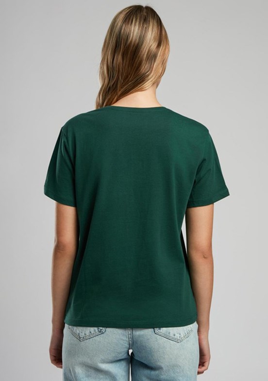 LEE COOPER Green Zümrüt Kadın O Yaka T-shirt