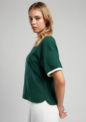 LEE COOPER Briana Zümrüt Kadın O Yaka T-shirt