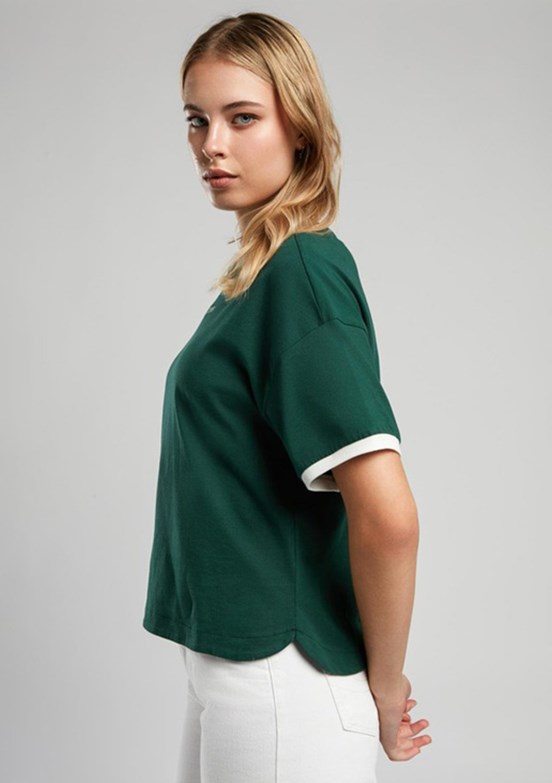 LEE COOPER Briana Zümrüt Kadın O Yaka T-shirt