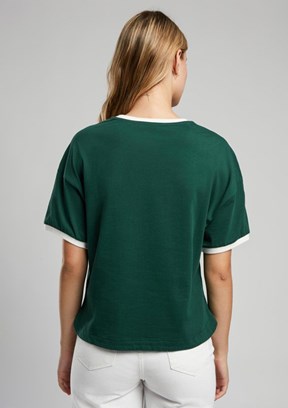 LEE COOPER Briana Zümrüt Kadın O Yaka T-shirt