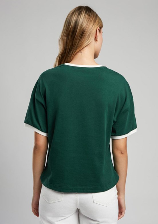 LEE COOPER Briana Zümrüt Kadın O Yaka T-shirt