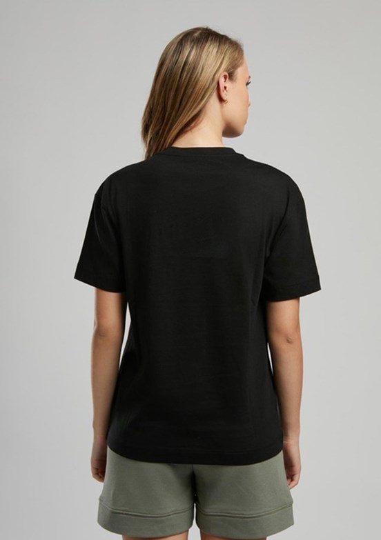 LEE COOPER Nina Siyah Kadın O Yaka T-shirt