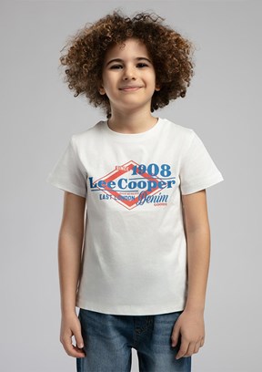LEE COOPER Beyaz Erkek Çocuk Baskılı T-Shirt
