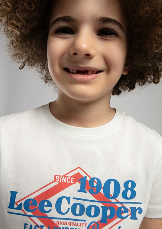 LEE COOPER Beyaz Erkek Çocuk Baskılı T-Shirt