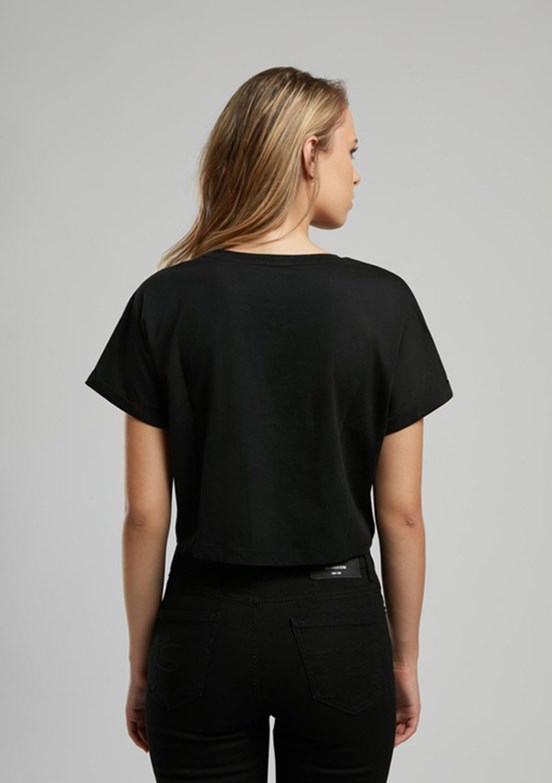 LEE COOPER Lorina Siyah Kadın O Yaka T-shirt