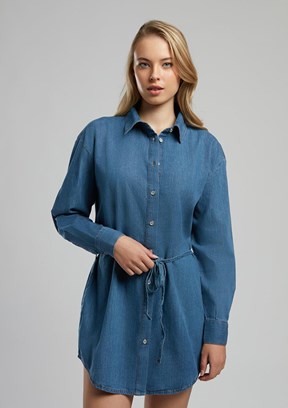 LEE COOPER Çok Renkli Kadın Denim Elbise