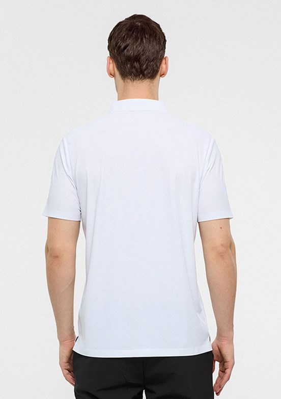 BACKANDBOND Beyaz Erkek Polo Yaka T-Shirt
