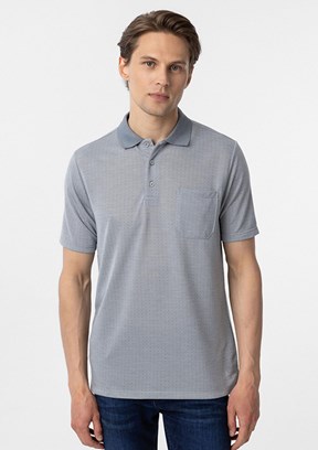 SÜVARİ Gri Erkek Polo Yaka T-Shirt