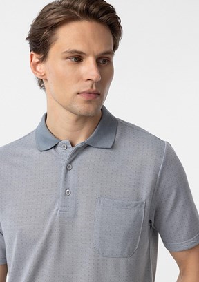 SÜVARİ Gri Erkek Polo Yaka T-Shirt