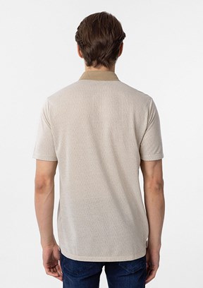 SÜVARİ Bej Erkek Polo Yaka T-Shirt