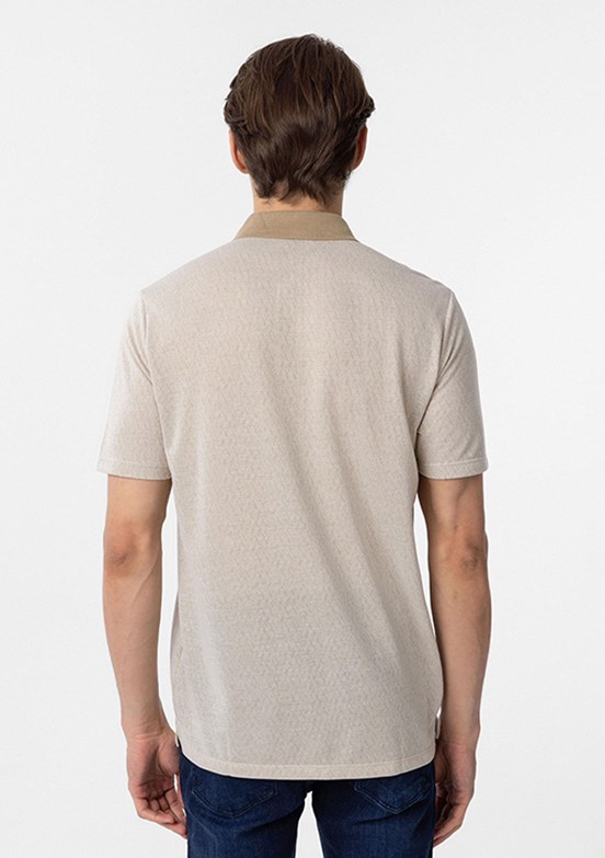 SÜVARİ Bej Erkek Polo Yaka T-Shirt