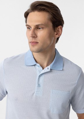 SÜVARİ Mavi Erkek Polo Yaka T-Shirt