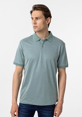 SÜVARİ Yeşil Erkek Polo Yaka T-Shirt