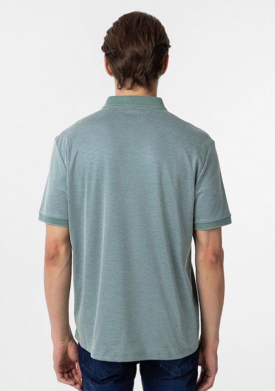 SÜVARİ Yeşil Erkek Polo Yaka T-Shirt
