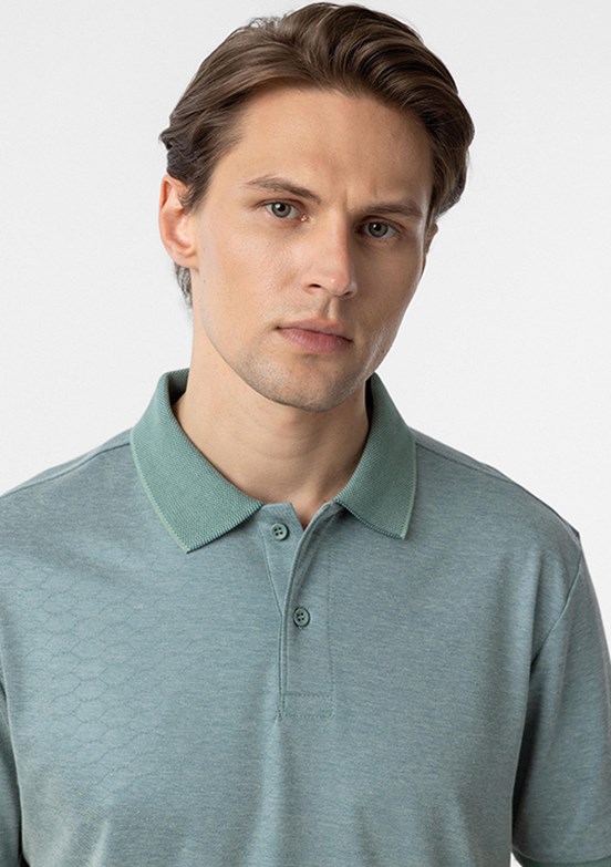 SÜVARİ Yeşil Erkek Polo Yaka T-Shirt
