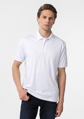 SÜVARİ Beyaz Erkek Polo Yaka T-Shirt