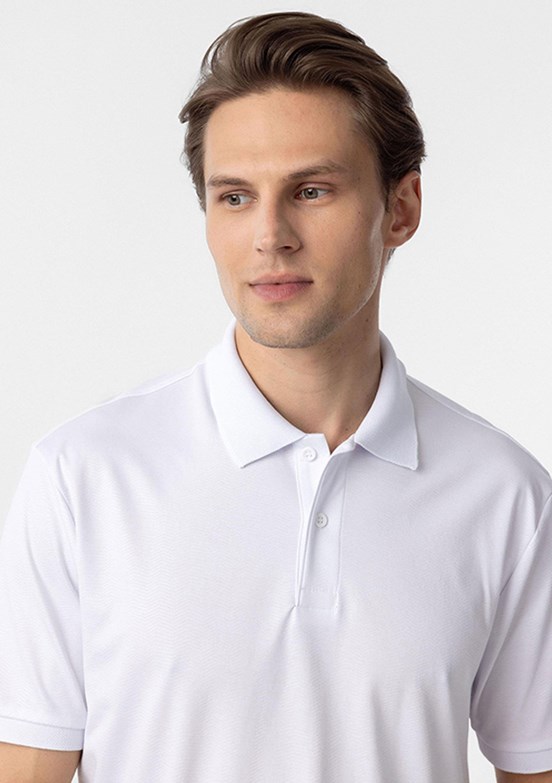 SÜVARİ Beyaz Erkek Polo Yaka T-Shirt