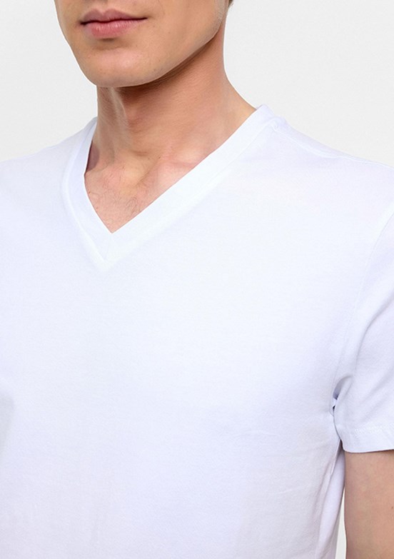 SÜVARİ Beyaz Erkek Slim T-Shirt