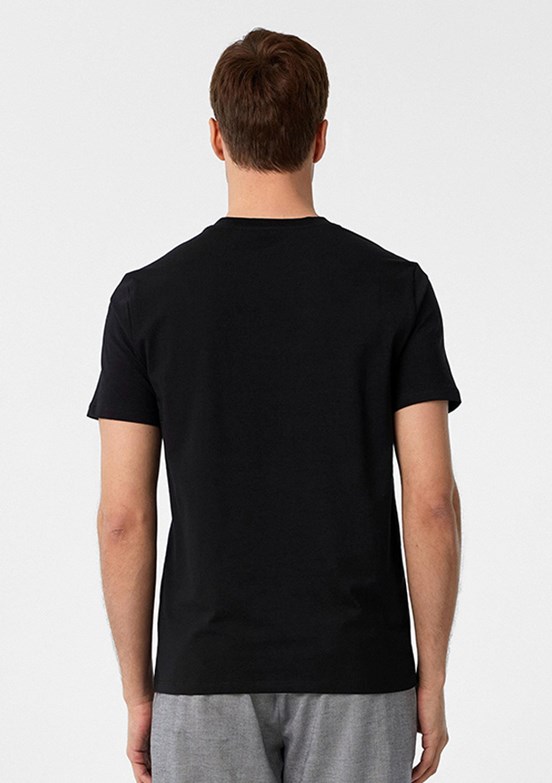 SÜVARİ Siyah Erkek Slim T-Shirt