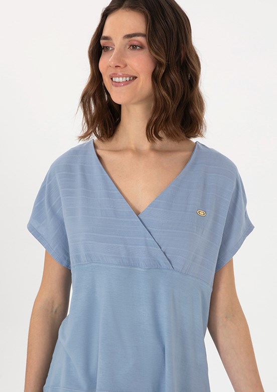 US POLO ASSN Mavi Kadın Regular T-shirt