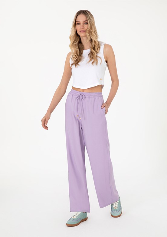 US POLO ASSN Mor Kadın Relax Pantolon