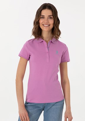 US POLO ASSN Pembe Kadın Basic T-shirt