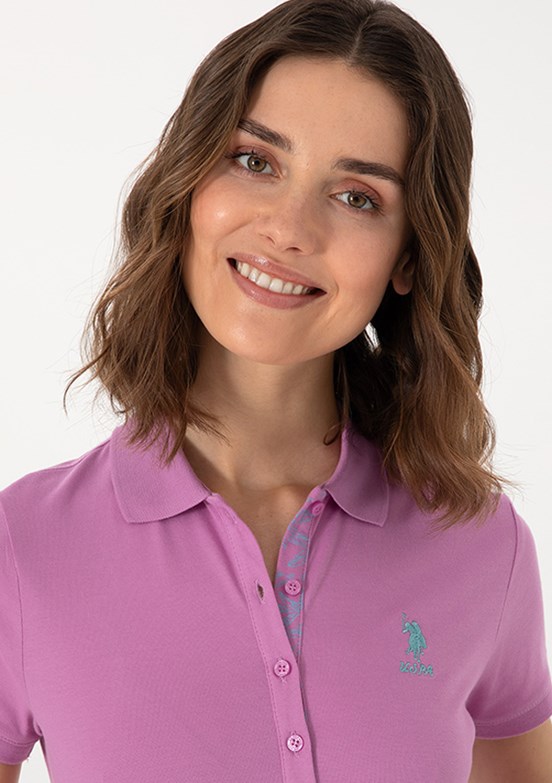 US POLO ASSN Pembe Kadın Basic T-shirt