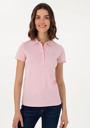 US POLO ASSN Pembe Kadın Basic T-shirt
