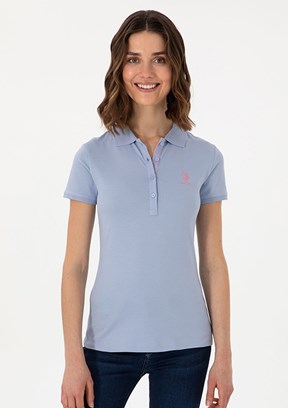 US POLO ASSN Mavi Kadın Basic T-shirt