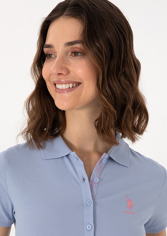 US POLO ASSN Mavi Kadın Basic T-shirt